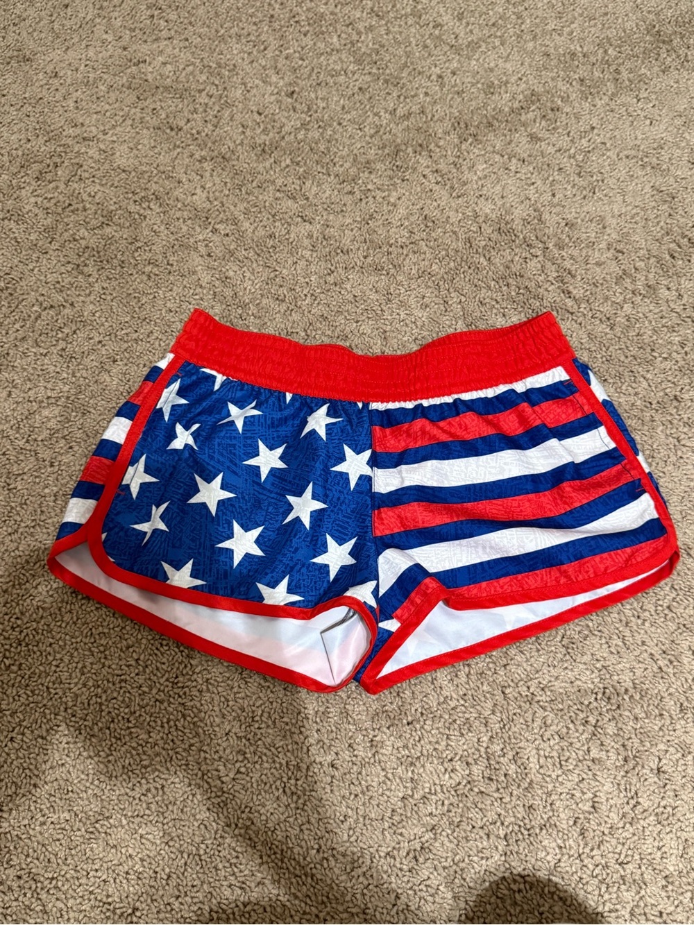 Women’s Red, White & Blue Athletic Shorts